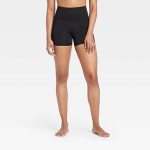 High-Rise Biker Shorts- Black XS - NWT